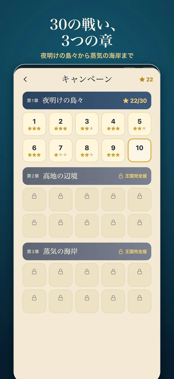 キャンペーンの3つの章