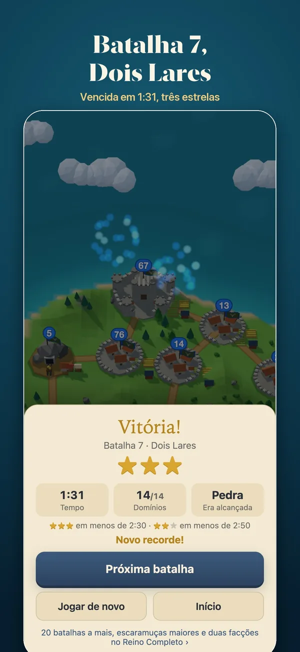 Vitória na batalha 7, Dois Lares