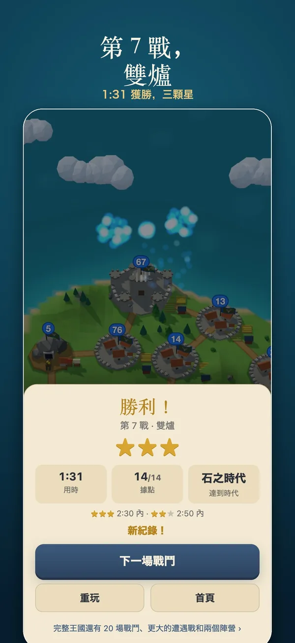第 7 戰雙爐的勝利畫面